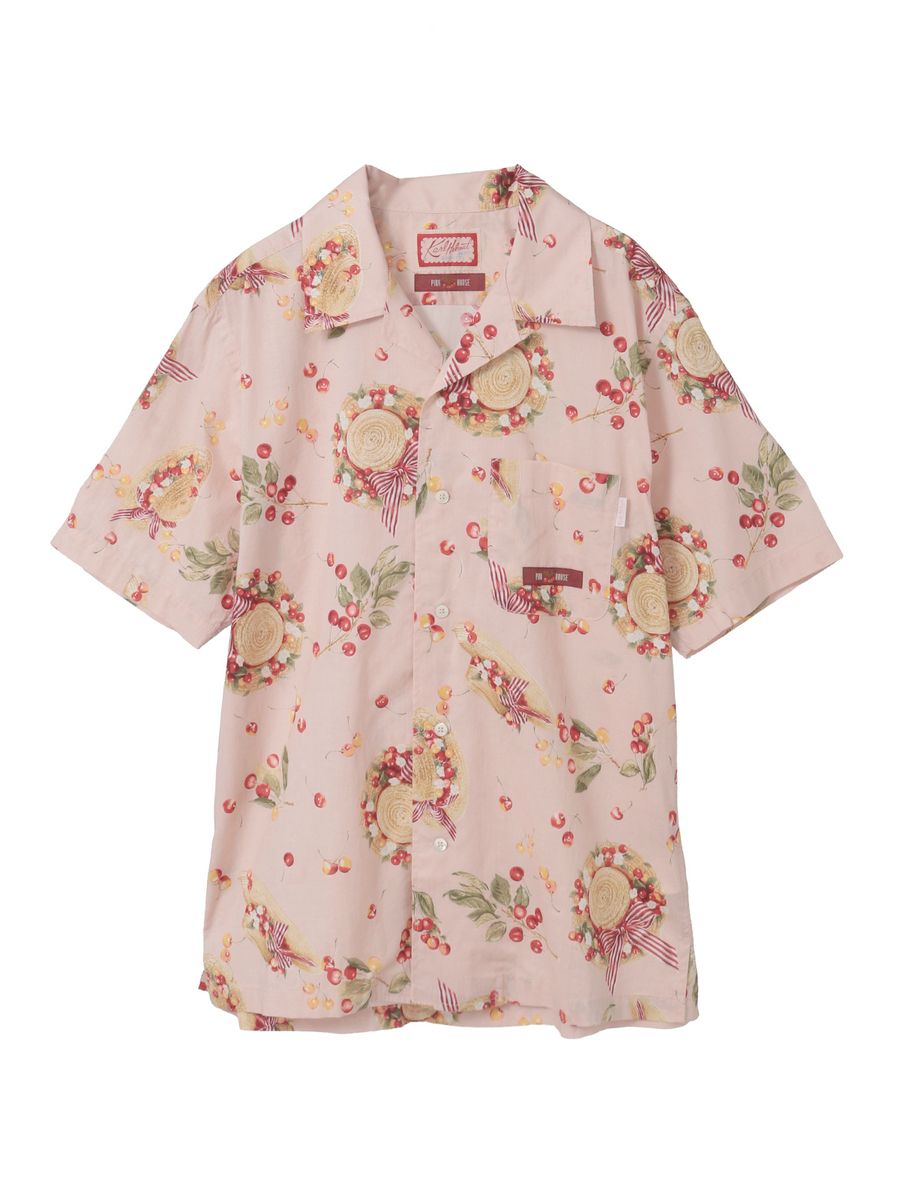 さくらんぼの日曜日プリントシャツブラウス 詳細画像 ピンク 1