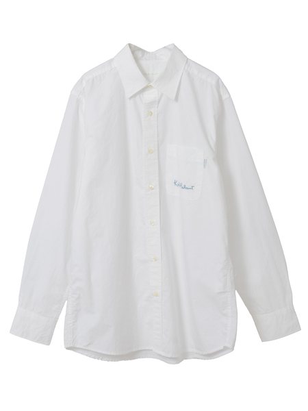 ロゴワンポイント刺繍入りシャツブラウス