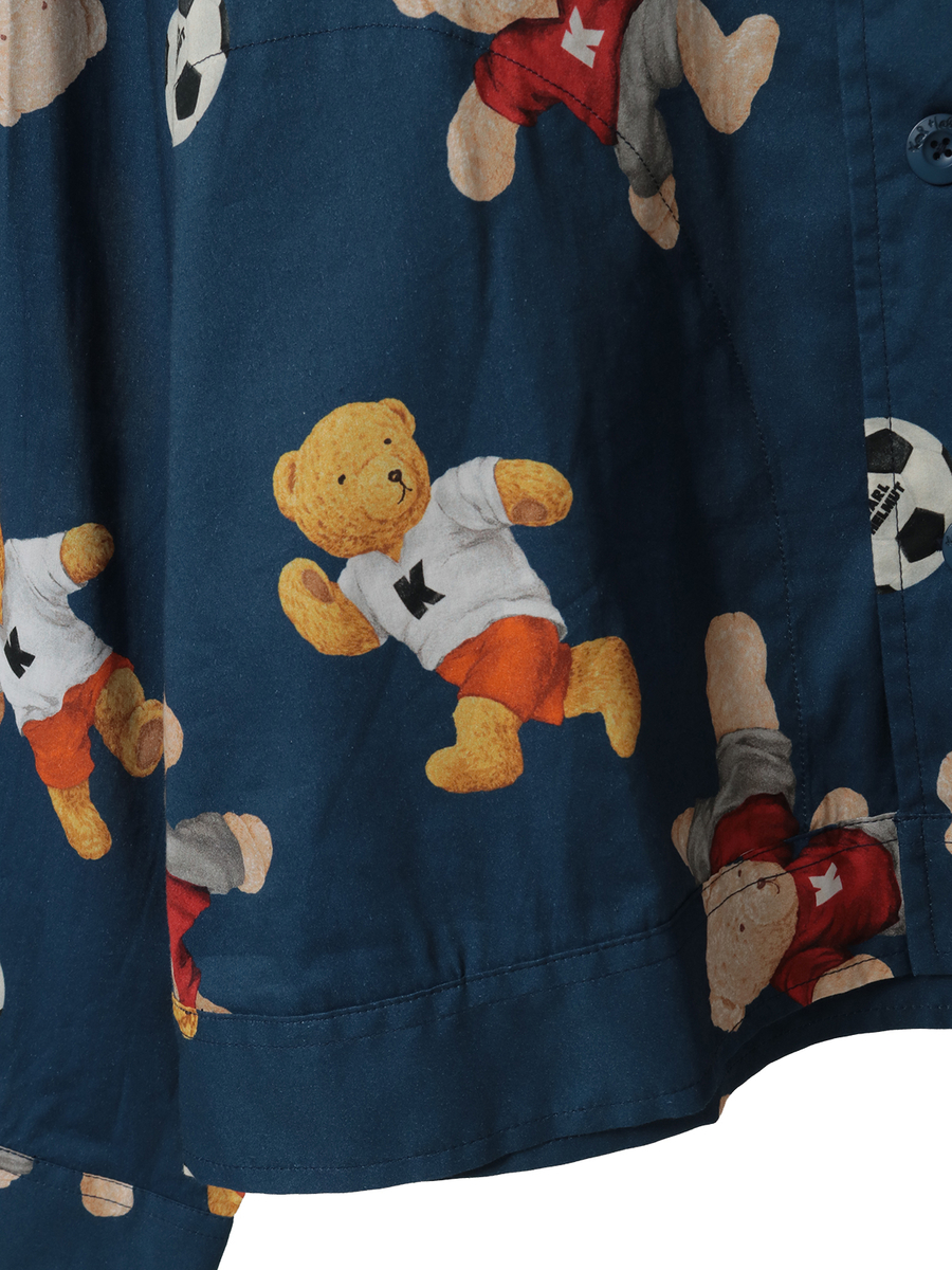サッカーくまプリントジャケット 詳細画像 ネイビー 5