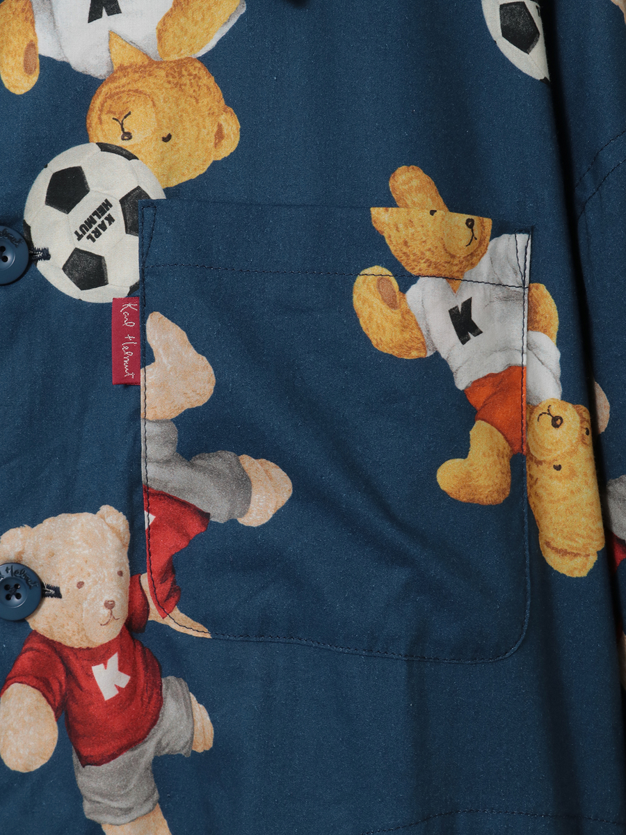 サッカーくまプリントジャケット 詳細画像 ネイビー 7