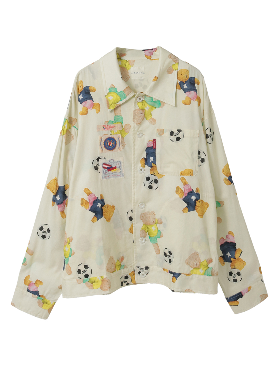 サッカーくまプリントジャケット 詳細画像 キナリ 1