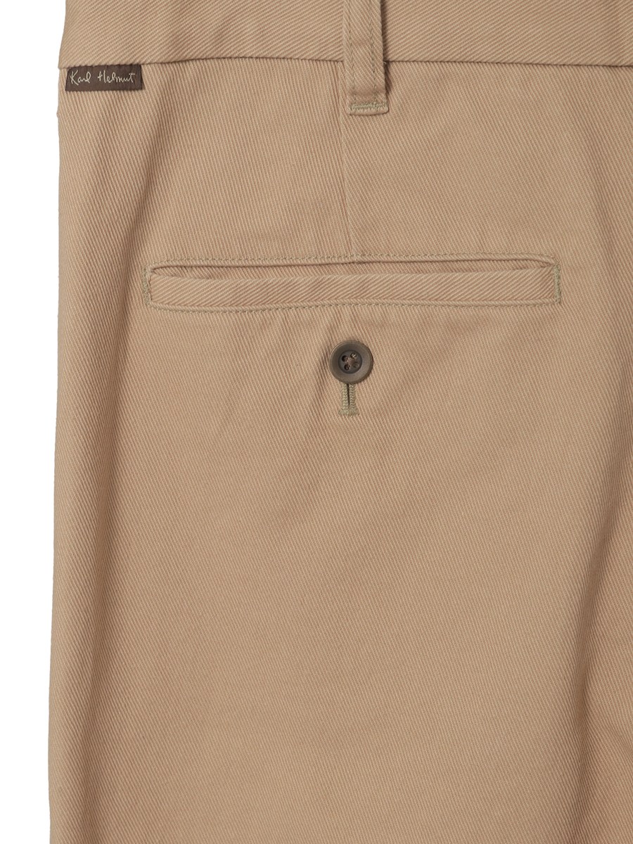 ロゴワンポイント刺繍入りタックパンツ 詳細画像 カーキ 7