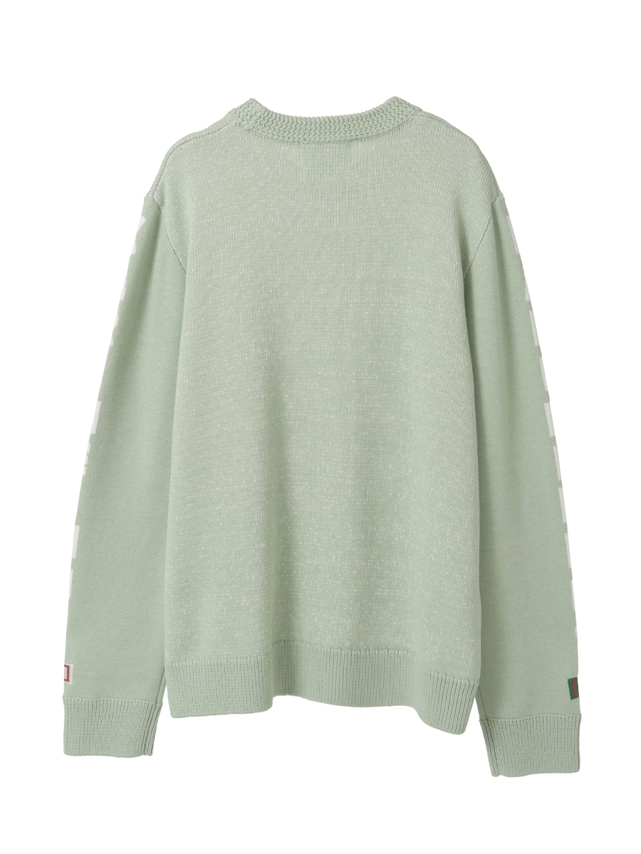 袖ロゴニットプルオーバー 詳細画像 ハッカ&times;キナリ 2