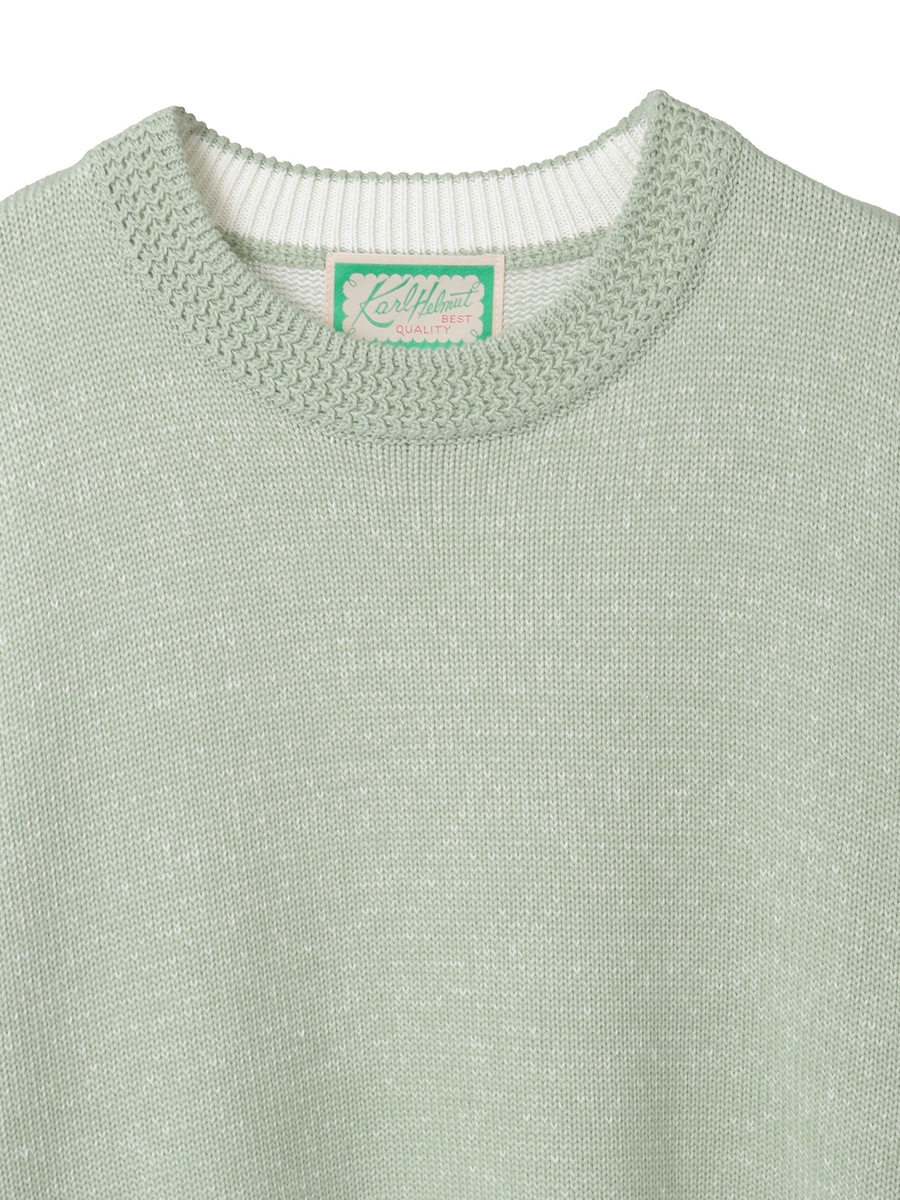 袖ロゴニットプルオーバー 詳細画像 ハッカ&times;キナリ 3