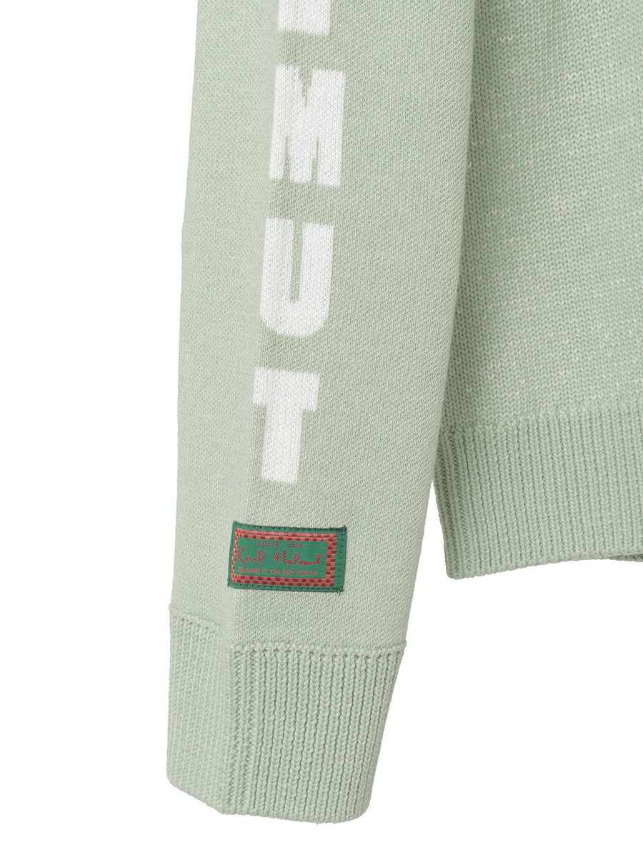 袖ロゴニットプルオーバー 詳細画像 ハッカ&times;キナリ 4