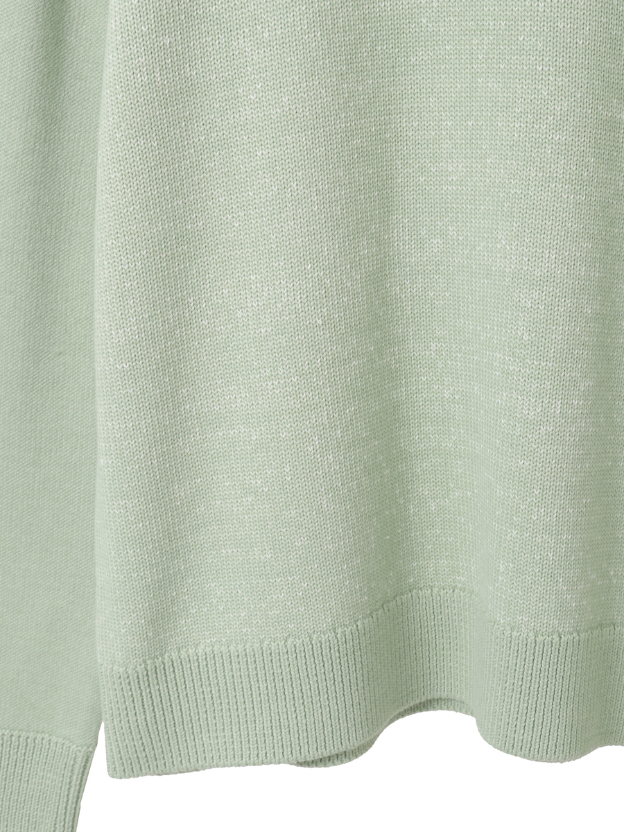 袖ロゴニットプルオーバー 詳細画像 ハッカ&times;キナリ 5