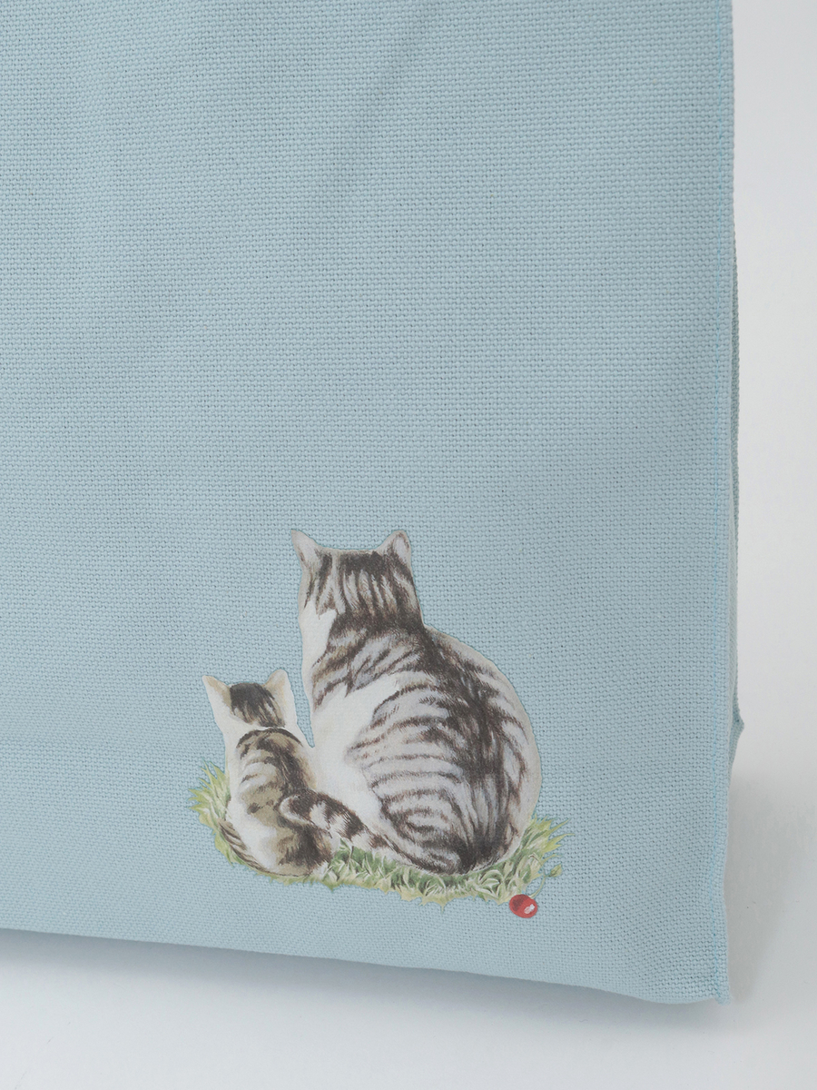 さくらんぼの丘のねこプリント2WAYバッグ 詳細画像 クロ 8