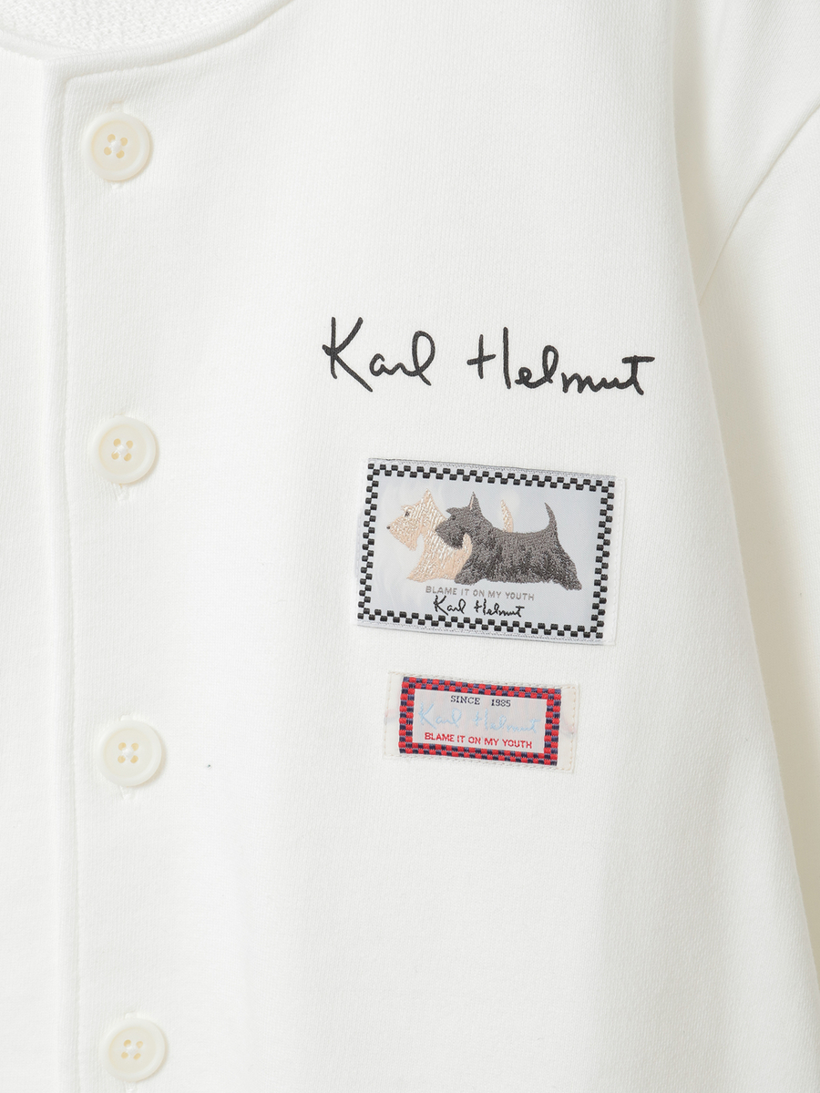 ロゴ＆ネーム使いスウェットカーディガン 詳細画像 トップグレー 12