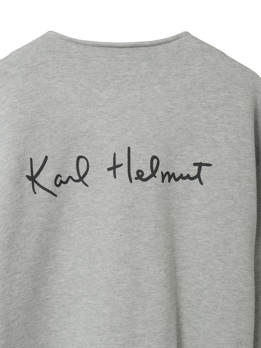 ロゴ＆ネーム使いスウェットカーディガン 詳細画像 トップグレー 7