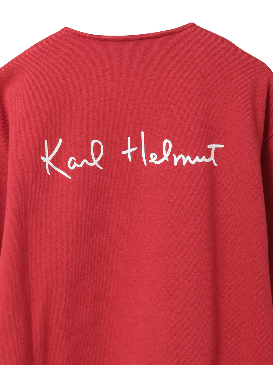 ロゴ＆ネーム使いスウェットカーディガン 詳細画像 トップグレー 9