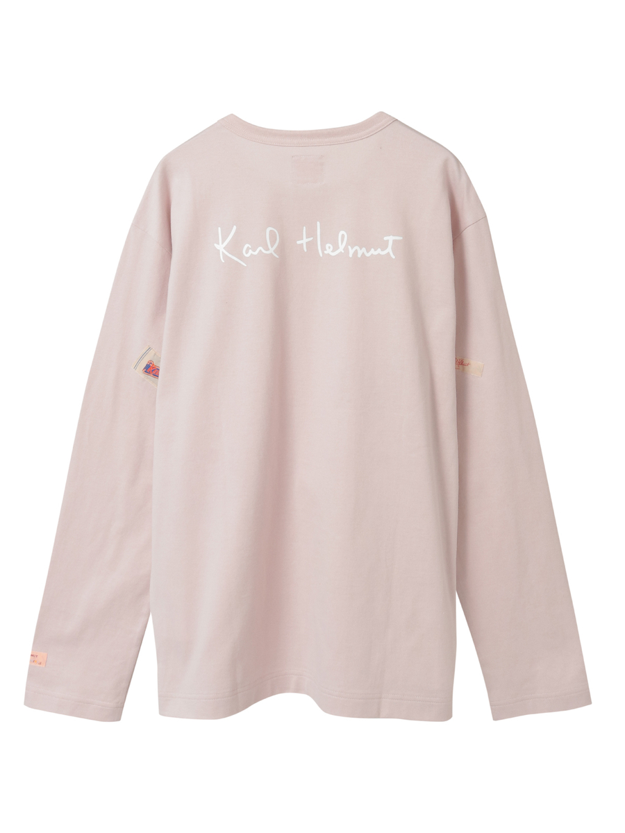 ネームワッペンいっぱいカットソー 詳細画像 ピンク 2