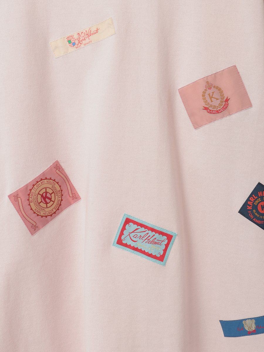 ネームワッペンいっぱいカットソー 詳細画像 ピンク 8