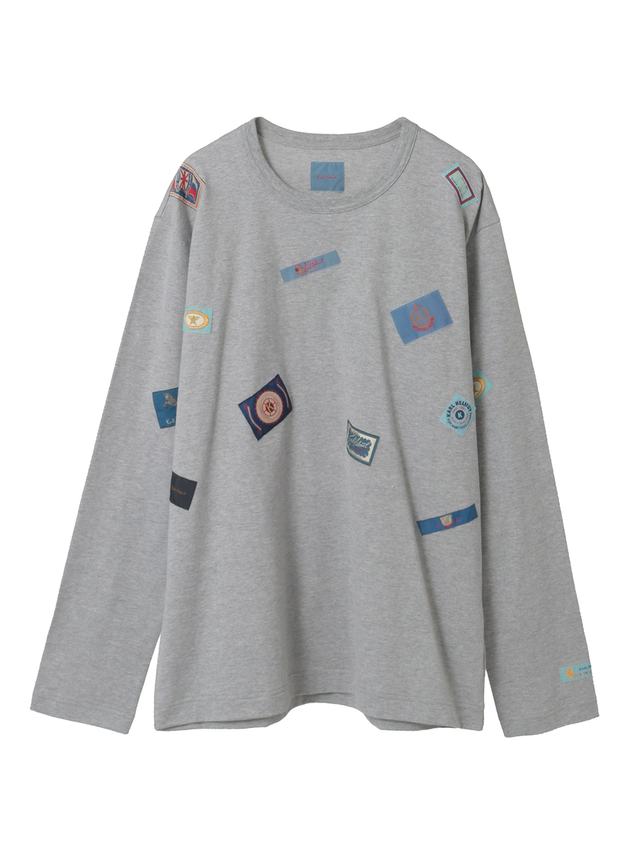 ネームワッペンいっぱいカットソー 詳細画像 トップグレー 1