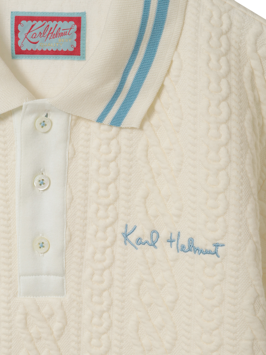 ロゴワンポイント刺繍入りポロシャツ 詳細画像 ネイビー 10