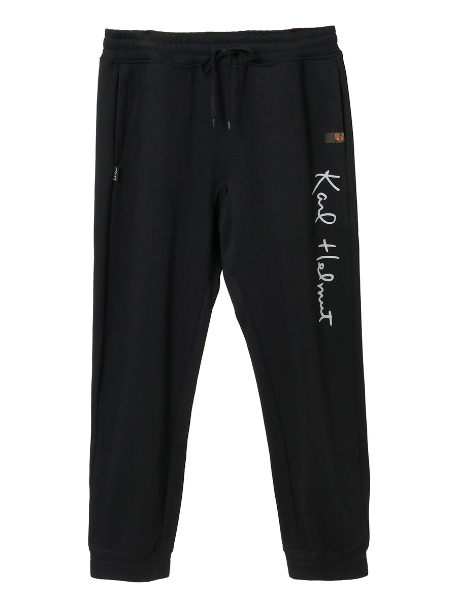 ロゴプリントスウェットパンツ 詳細画像 クロ 1