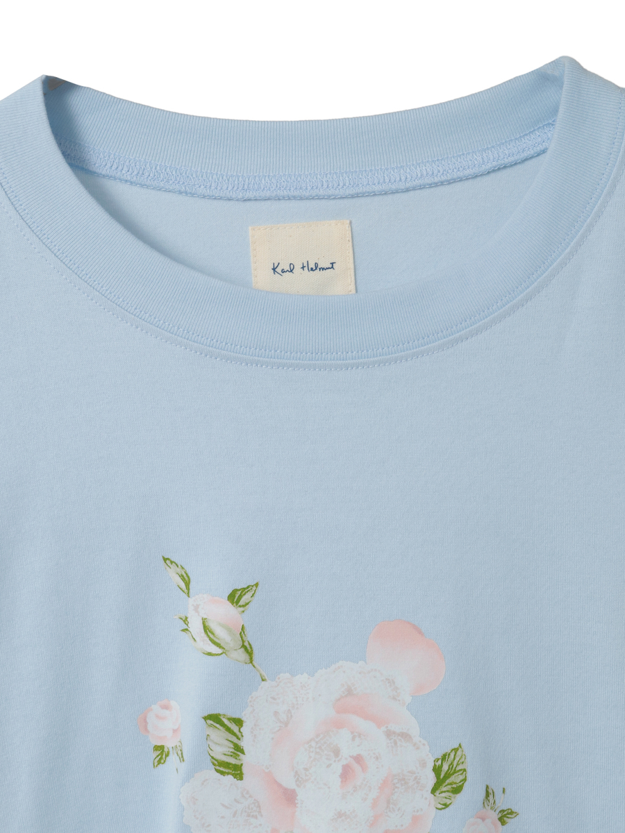 ポワン・ド・ローズプリントTシャツ 詳細画像 ピンク 3