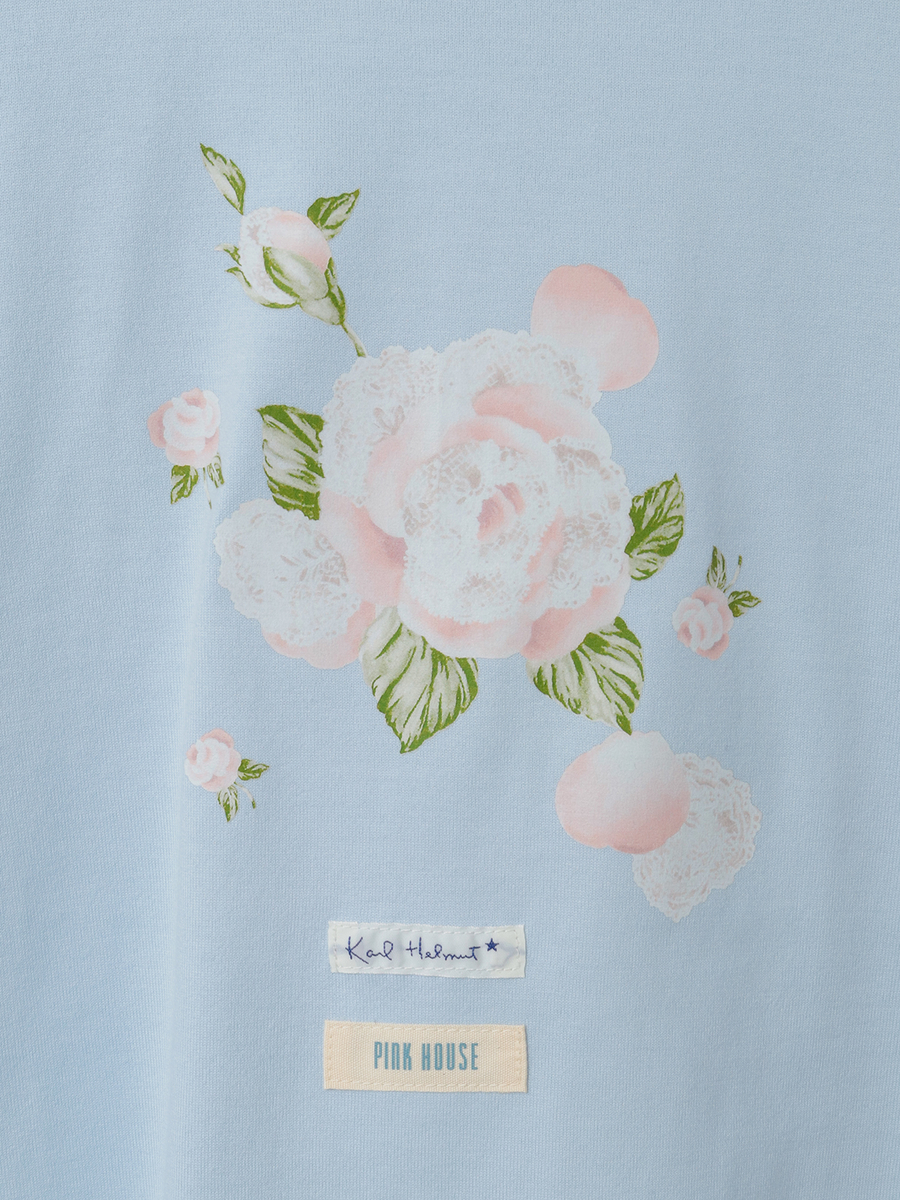 ポワン・ド・ローズプリントTシャツ 詳細画像 ピンク 6