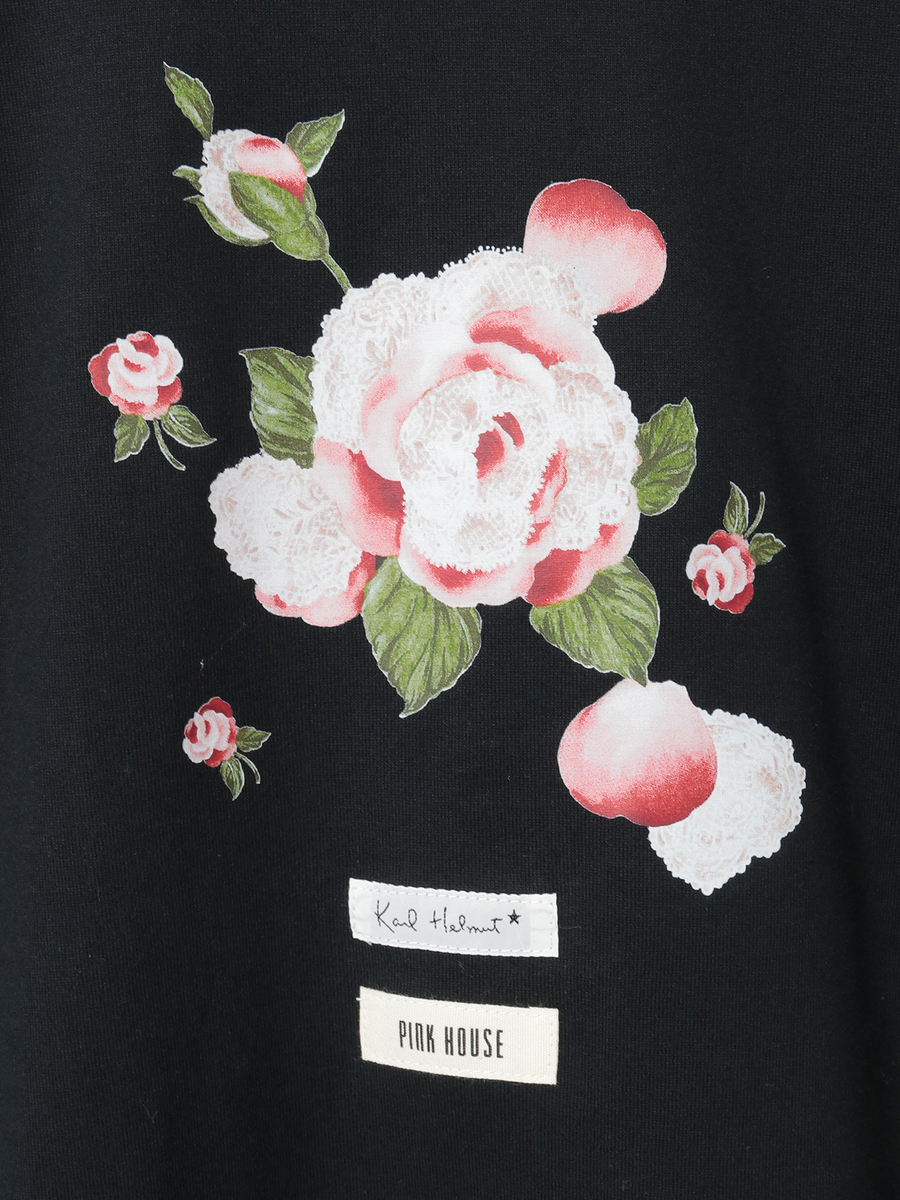 ポワン・ド・ローズプリントTシャツ 詳細画像 ピンク 7