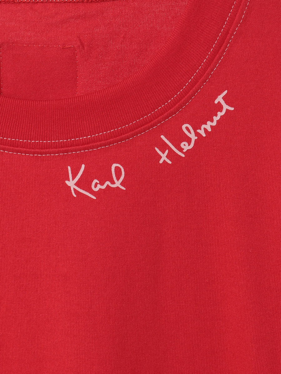 ビックロゴプリントTシャツ 詳細画像 アカ 12