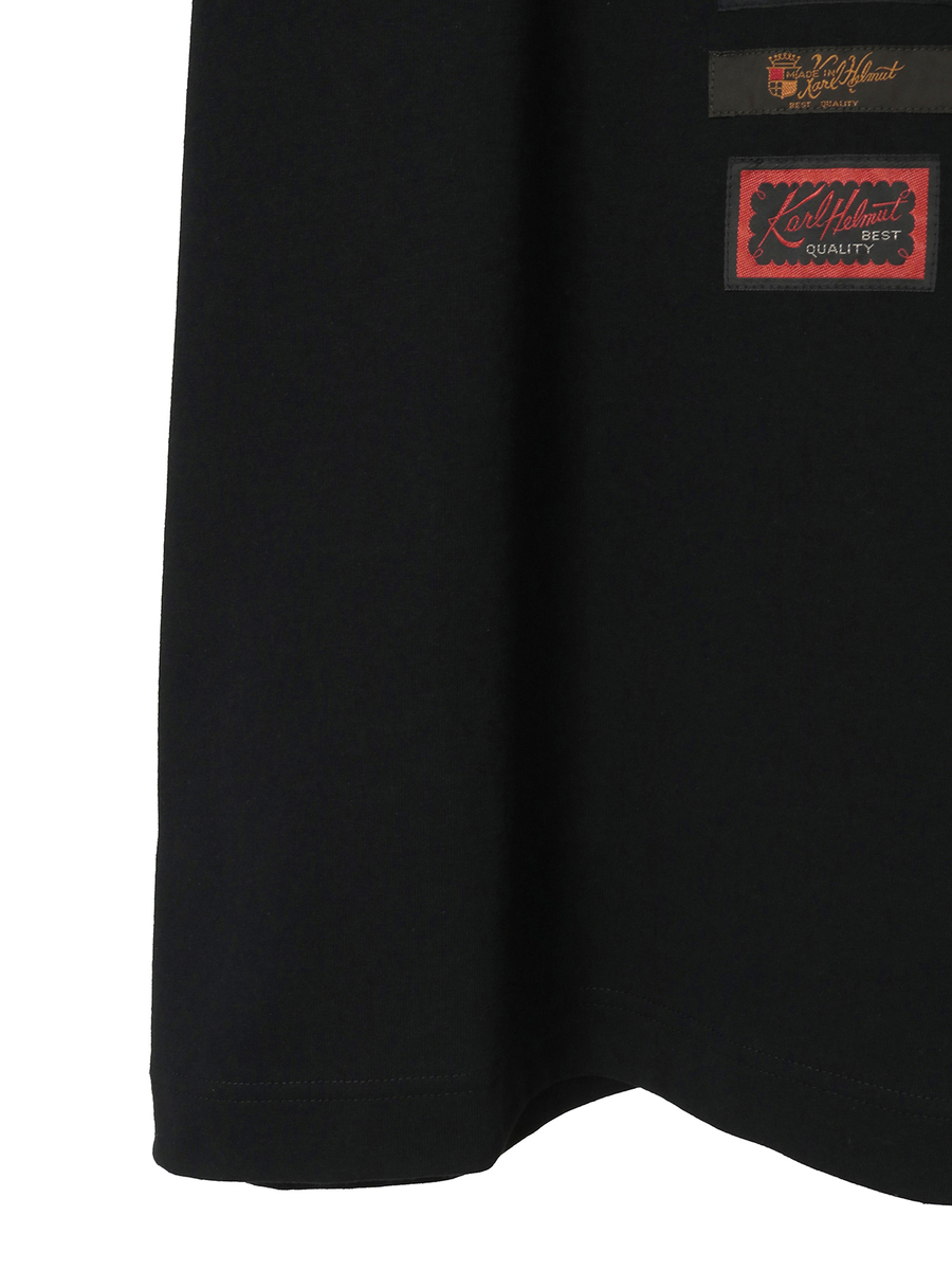 ロゴプリント＆ネームワッペン使いTシャツ 詳細画像 シロ 5