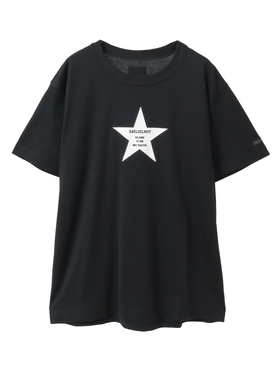 星プリントTシャツ 詳細画像 クロ 1