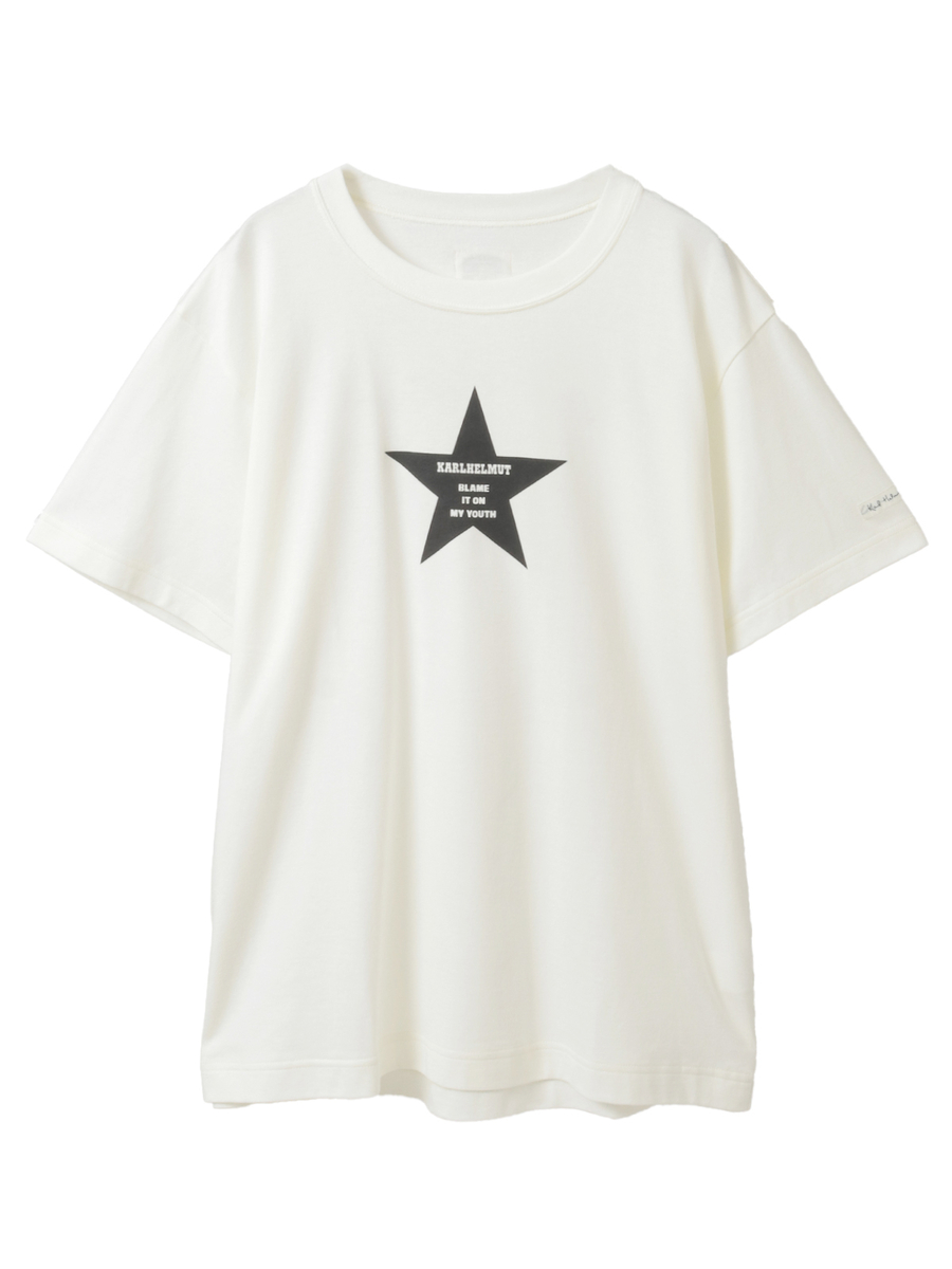 星プリントTシャツ 詳細画像 シロ 1