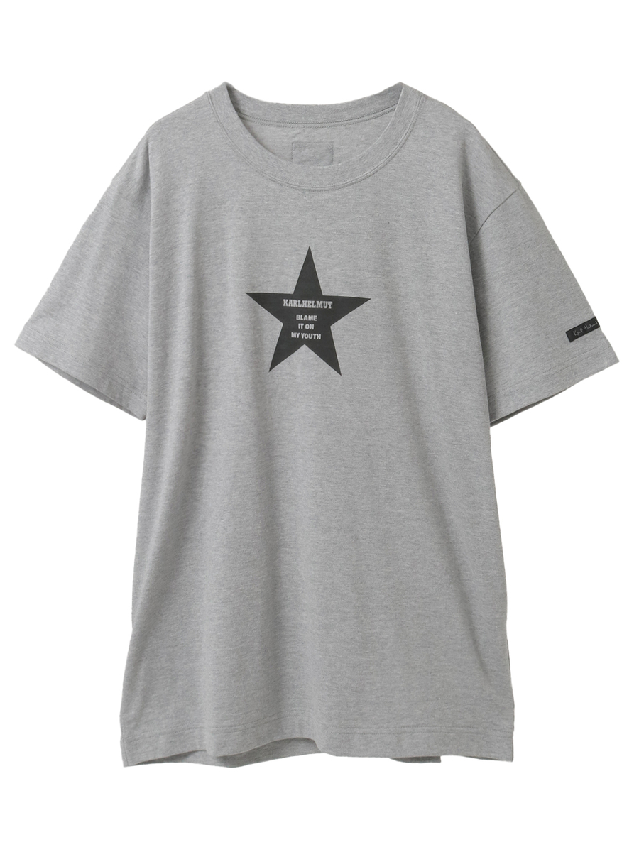 星プリントTシャツ 詳細画像 トップグレー 1