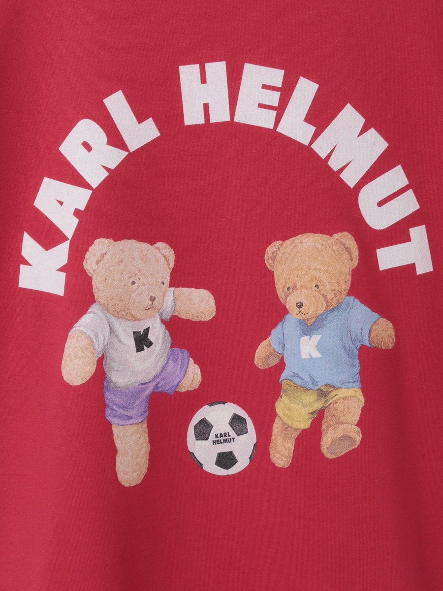 サッカーくまプリントTシャツ 詳細画像 ネイビー 6
