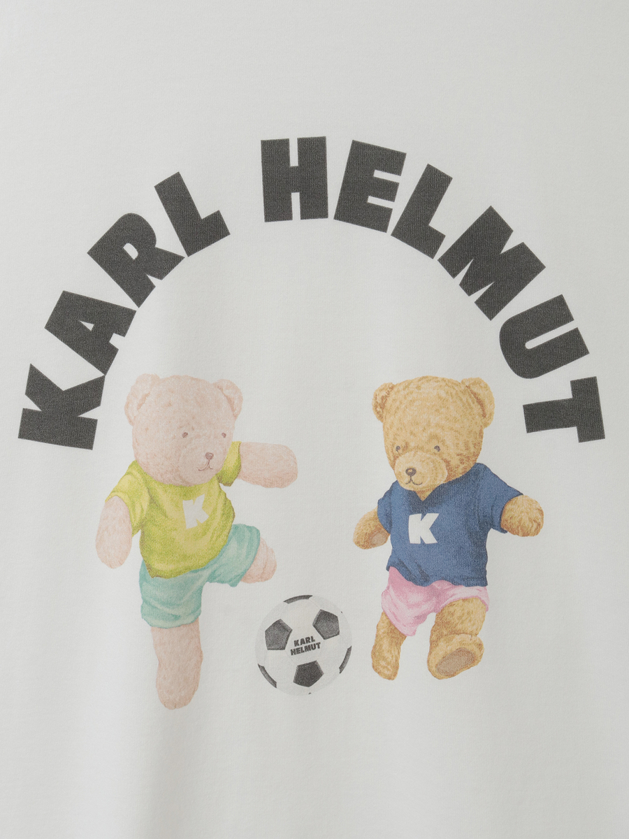 サッカーくまプリントTシャツ 詳細画像 ネイビー 7