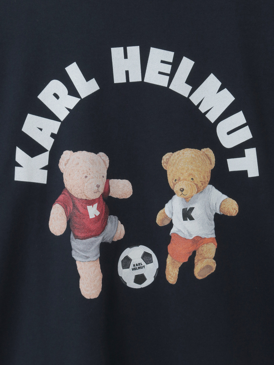 サッカーくまプリントTシャツ 詳細画像 ネイビー 8