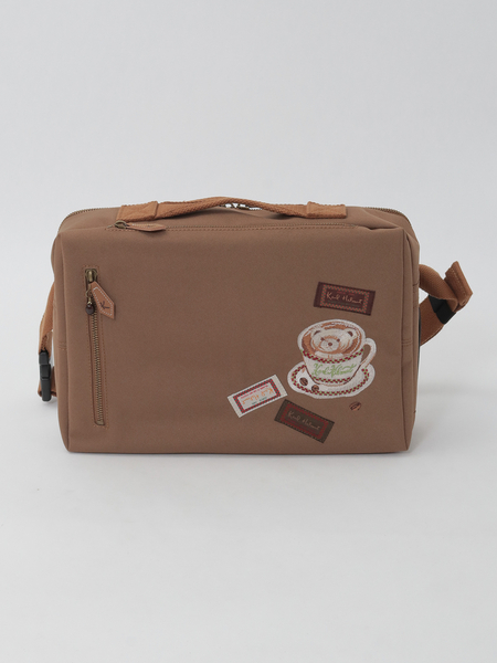 カフェカール刺繍ショルダーバッグ