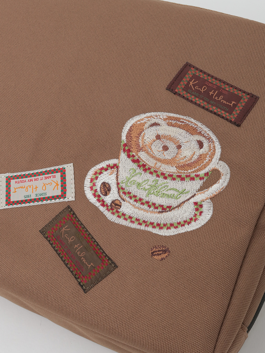 カフェカール刺繍ショルダーバッグ 詳細画像 ブラック 5
