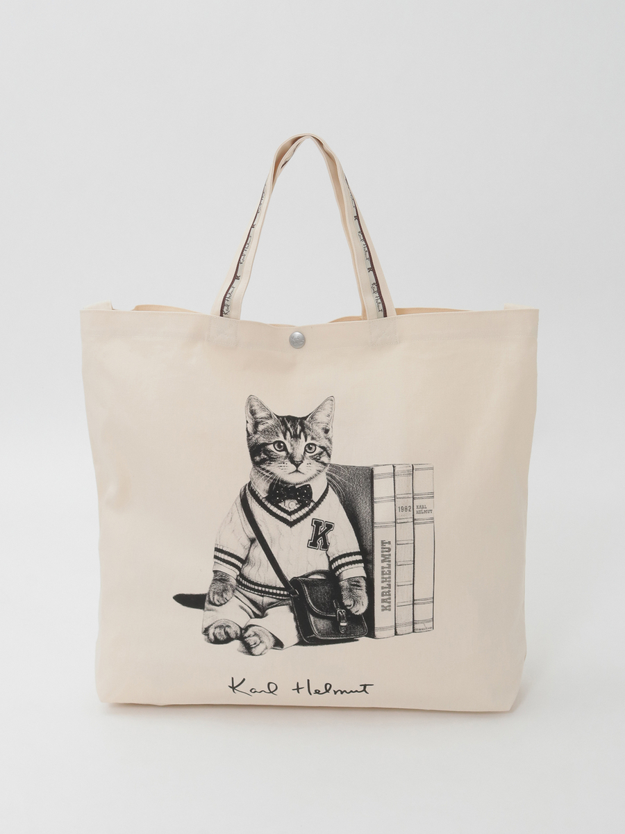 トラディショナルキャラクターズプリント2WAYバッグ 詳細画像 ねこ 9