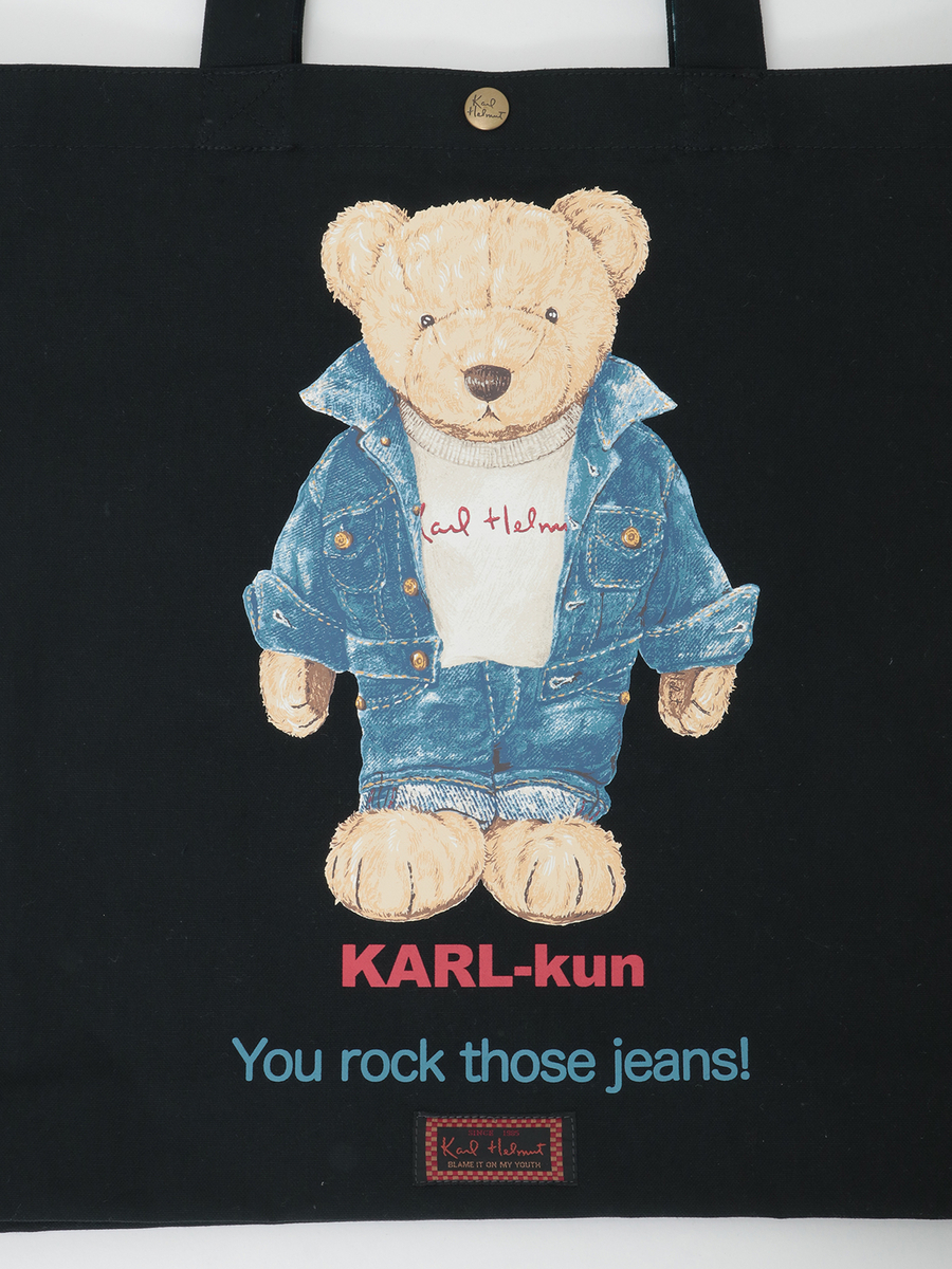 ジーニストKARLくんプリント2WAYバッグ 詳細画像 クロ 11