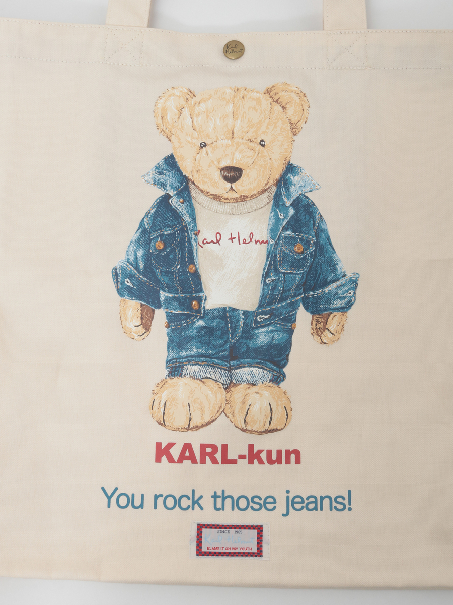 ジーニストKARLくんプリント2WAYバッグ 詳細画像 クロ 7