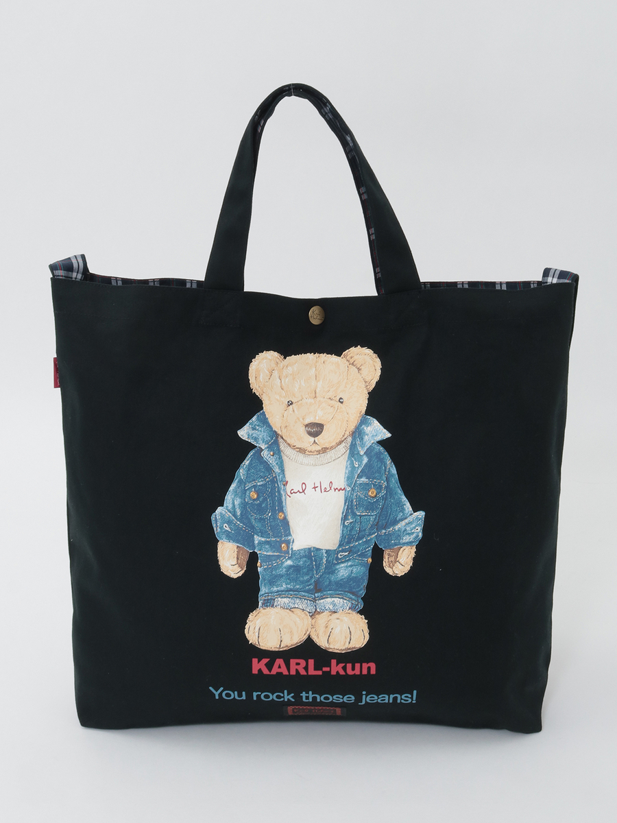 ジーニストKARLくんプリント2WAYバッグ 詳細画像 クロ 1