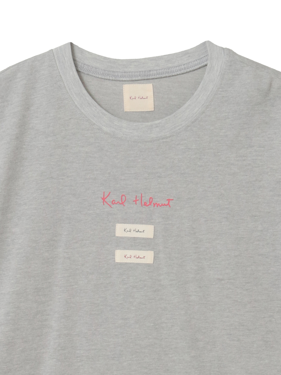 半袖ロゴTシャツ+短パンツ サマーセット 詳細画像 グレー&times;クロ 3