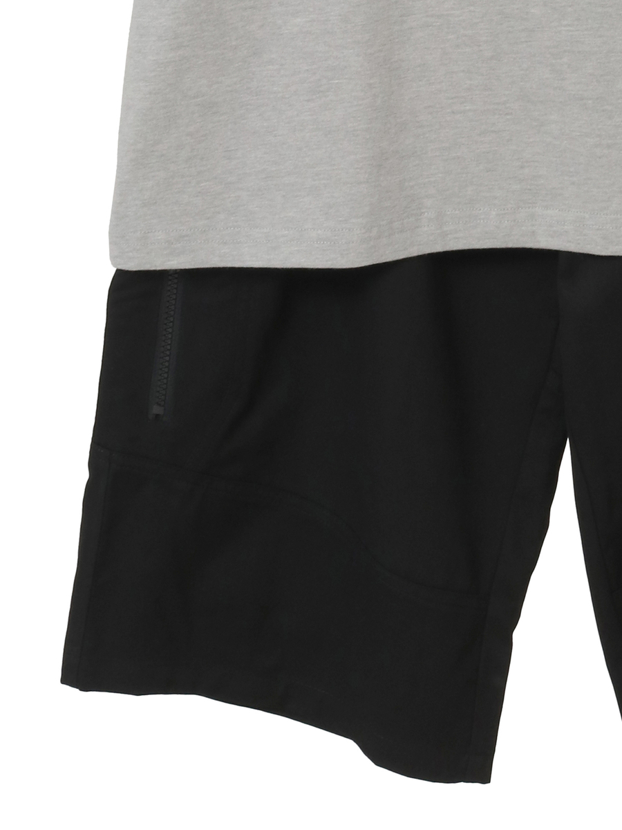 半袖ロゴTシャツ+短パンツ サマーセット 詳細画像 グレー&times;クロ 5