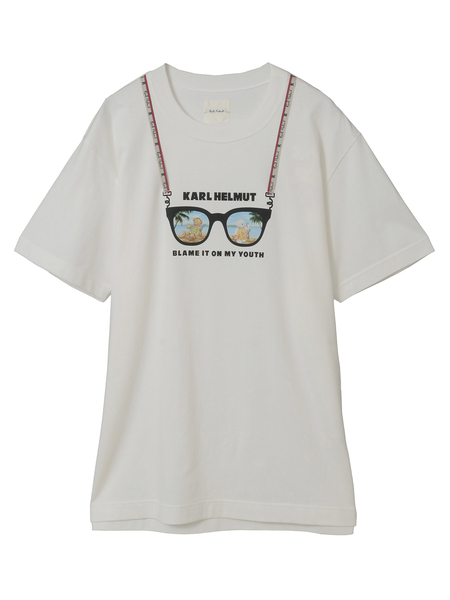 サングラスくまクラシック天竺半袖Tシャツ