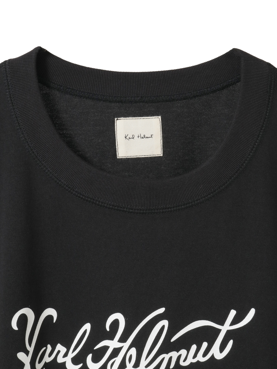 筆記体ロゴプリントTシャツ 詳細画像 ミルク 8