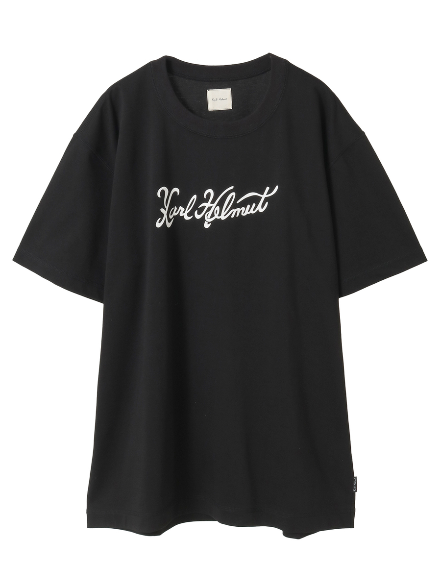 筆記体ロゴプリントTシャツ 詳細画像 ブラック 1