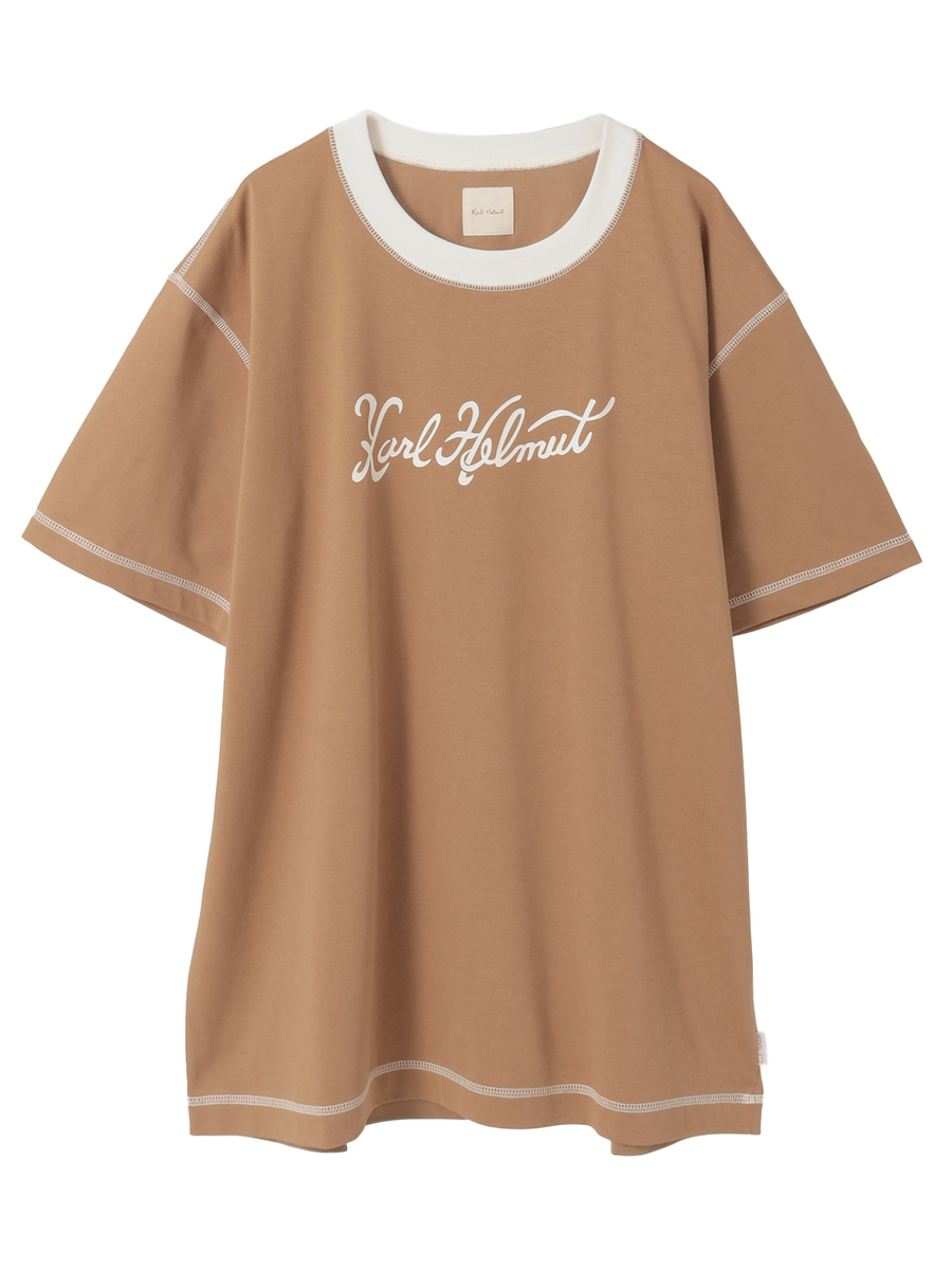 筆記体ロゴプリントTシャツ 詳細画像 カフェ 1