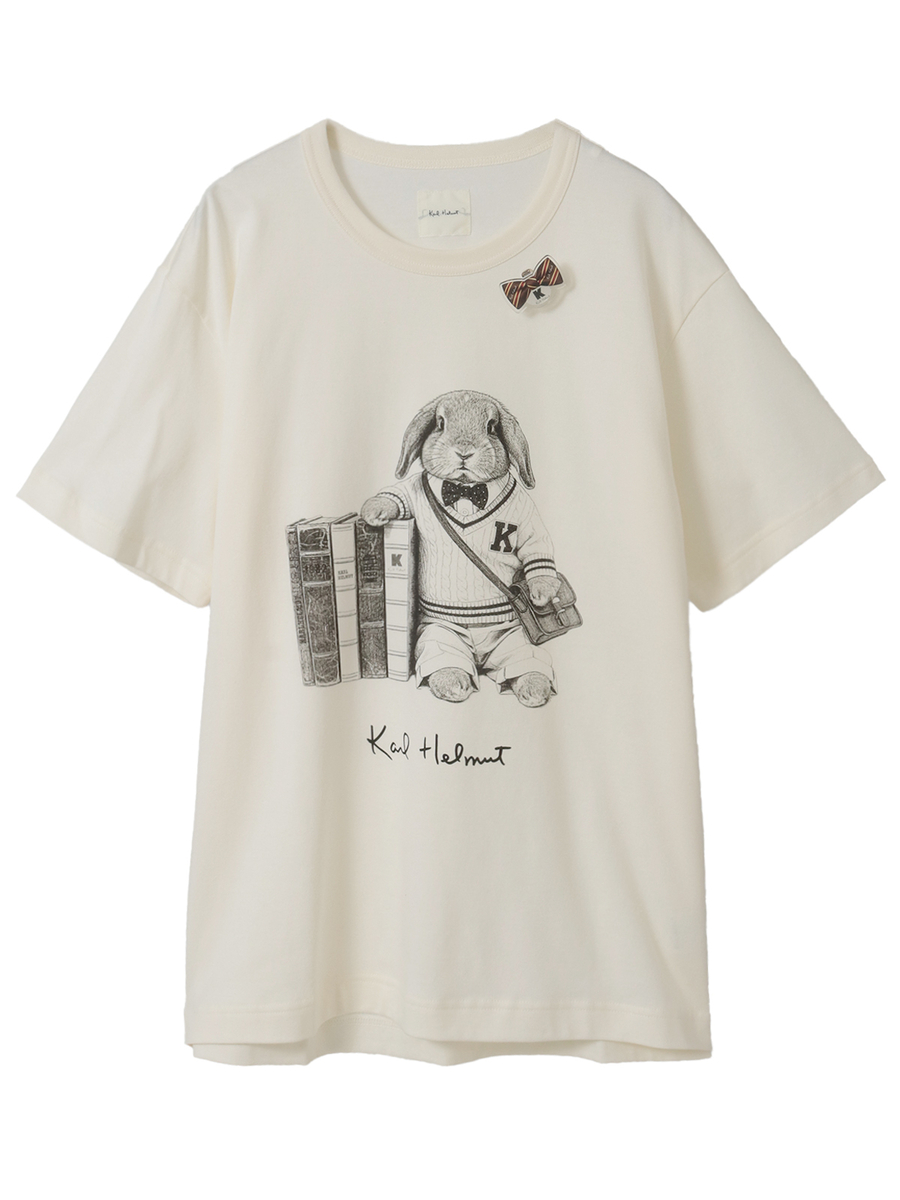 トラディショナルキャラクターズプリントTシャツ 詳細画像 キナリ・くま 12