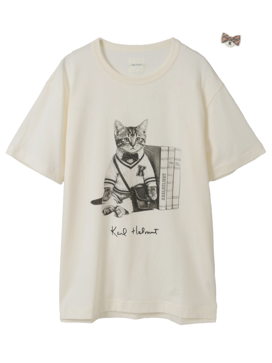 トラディショナルキャラクターズプリントTシャツ 詳細画像 キナリ・ねこ 1