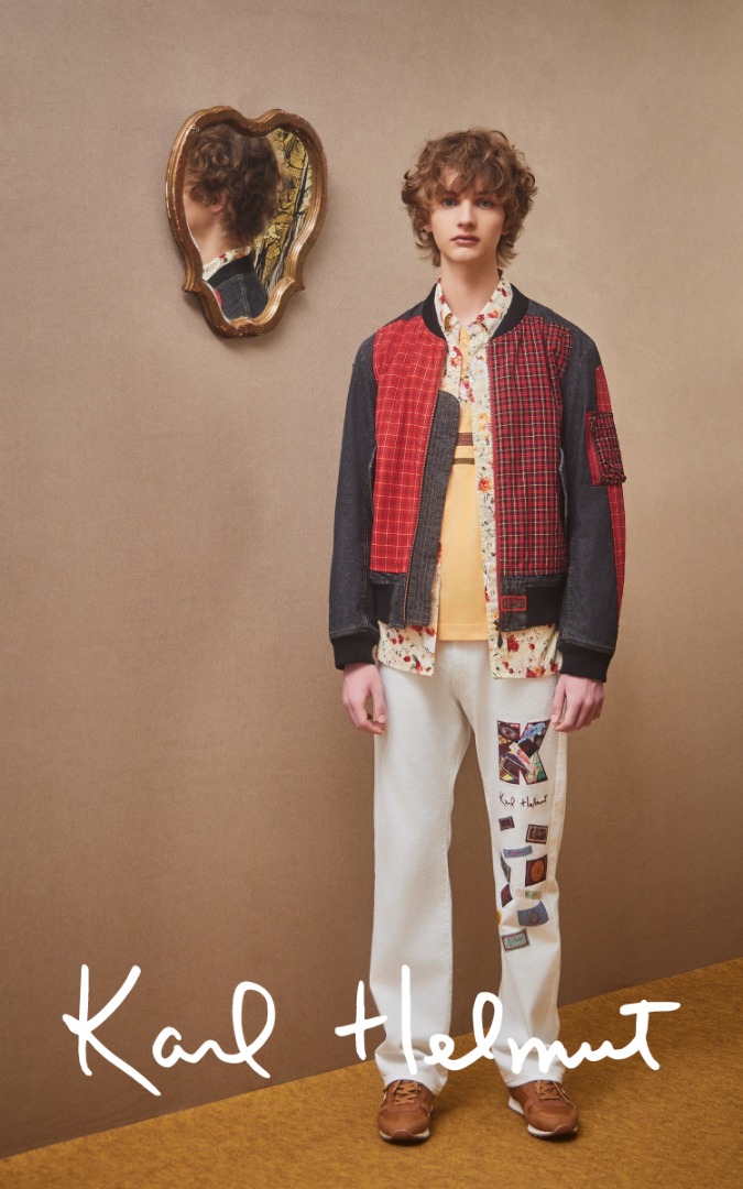 Karl Helnut カールヘルム ピンクハウス デニムシャツ美品L カール