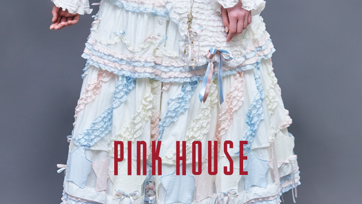 PINK HOUSE ブラック半袖セットアップメイドエプロン付き ピンクハウスオフィシャルオンラインストア｜PINK HOUSE