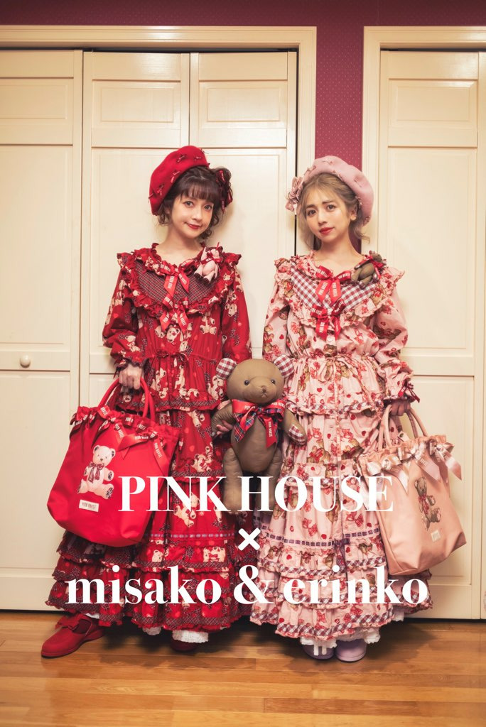 ピンクハウスx MISAKO&ERINKO ミディワンピース ワンピース ロング 