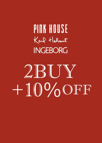 PINK HOUSE・Karl Helmut・INGEBORG 2BUY ＋10%OFF 1/7(fri)-13(thu)