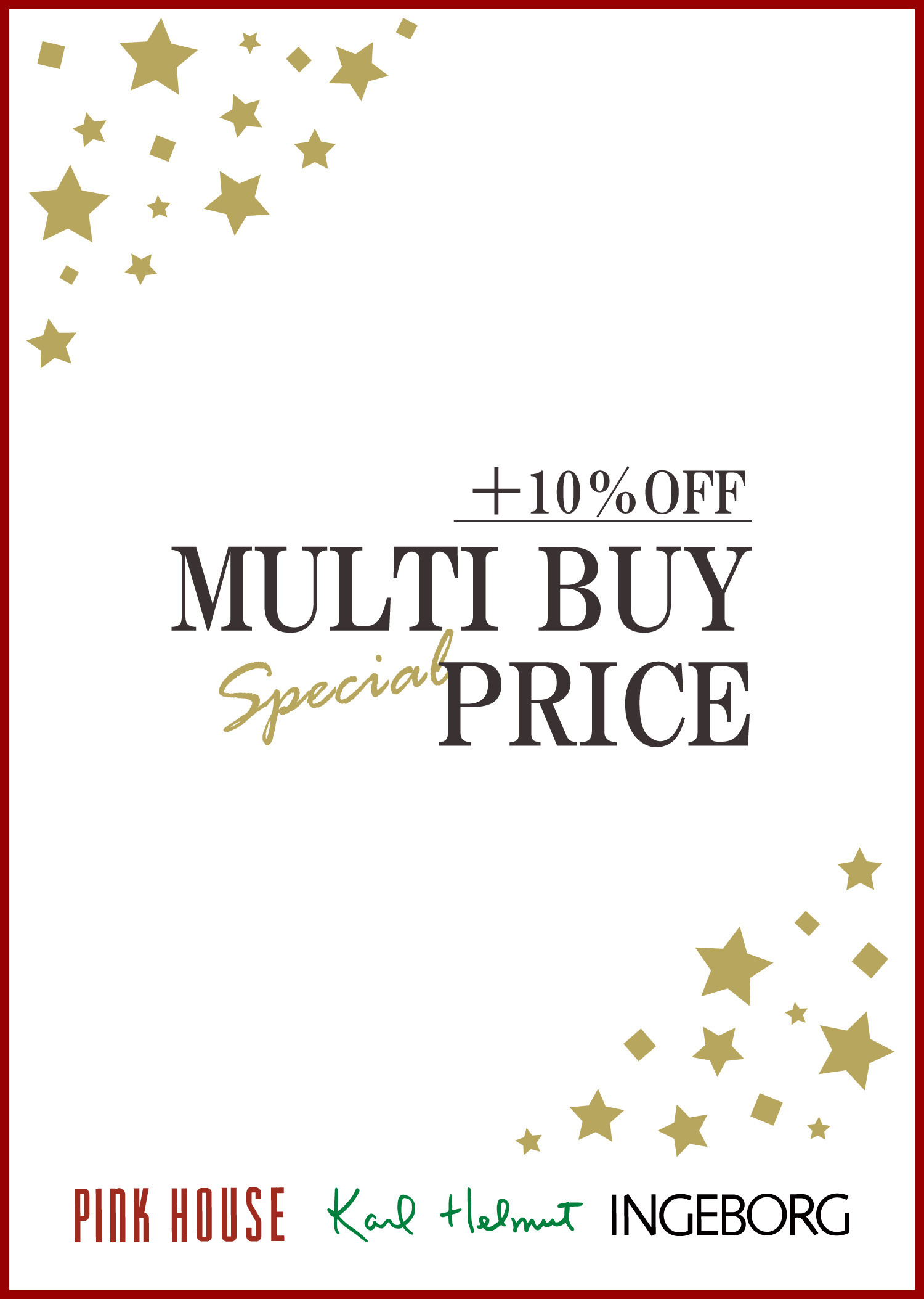  MULTI BUY SPECIAL PRICE! 1/17(fri)～31(fri)