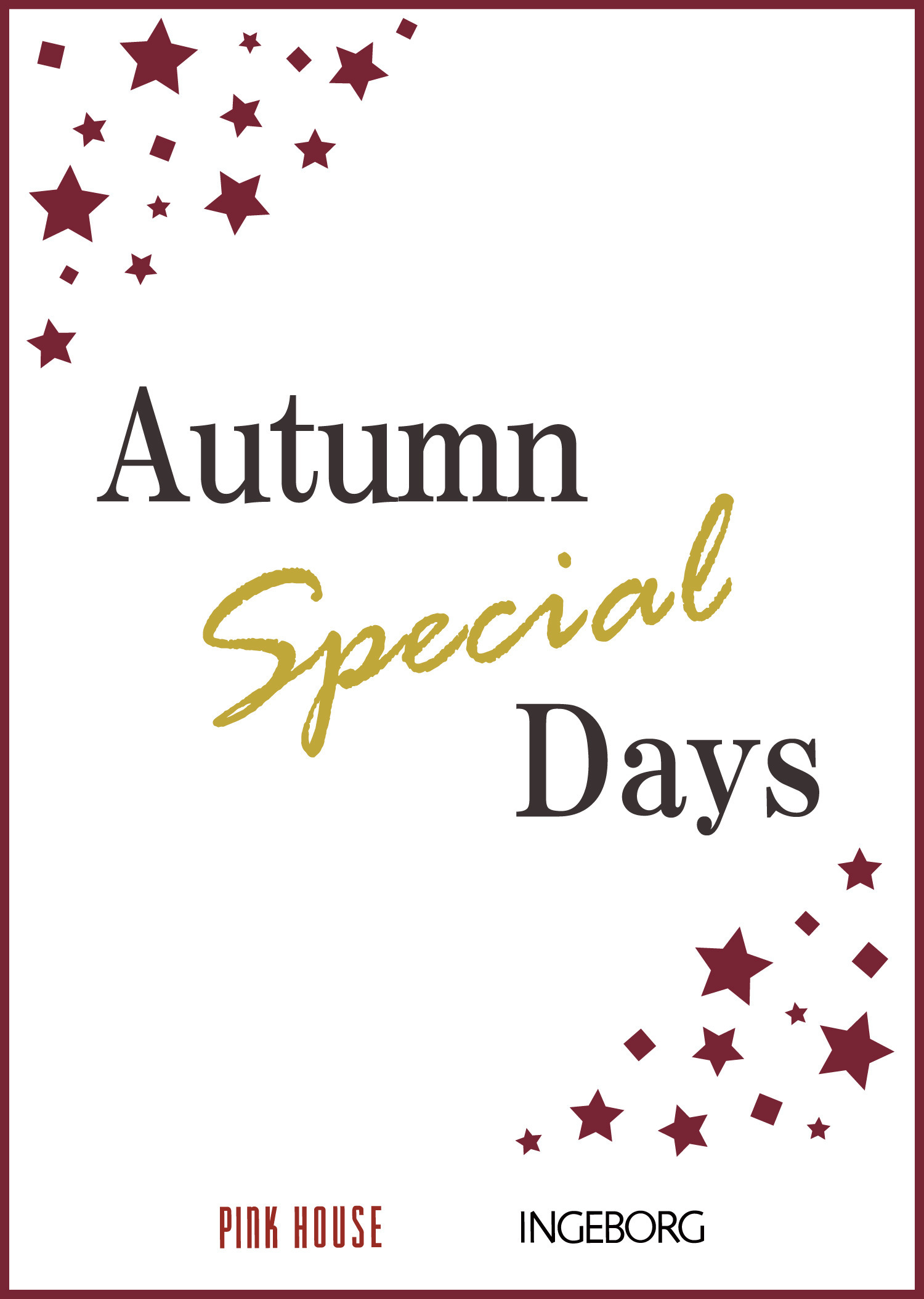 Autumn Special Days 10%OFF  9/18(fri.)～9/30(wed.)